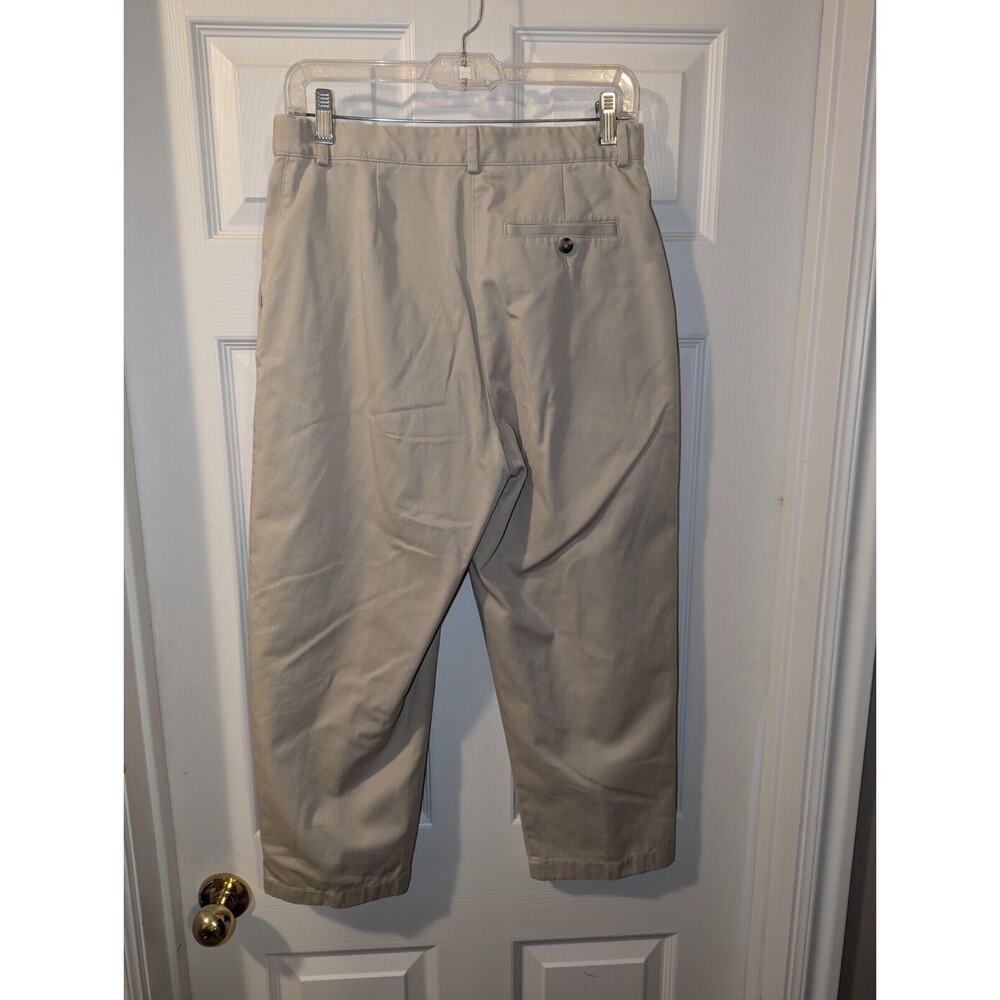 L.L. Bean Womens Pants 8 Regular Original Fit Khaki 100% Cotton EUC Bottoms - Picture 8 of 9